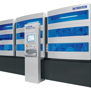 Bild 1: Mit dem Produktionszentrum Multistep XT-200 von Mikron konnten die Stückkosten von gegossenen Aluminium-Turboladergehäusen um 35 % reduziert werden.