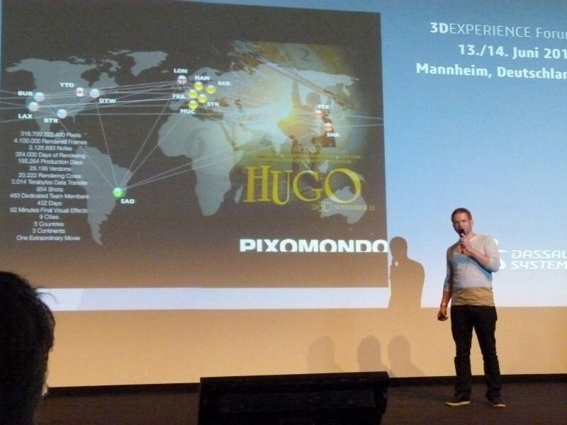 Christian Vogt, COO von Pixomondo, führte hinter die Kulissen des 3D-Films Hugo Cabret. (Bild: J. Pfeiffer)