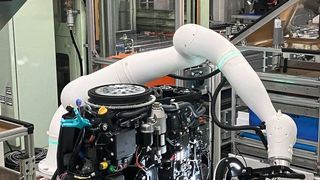 The seven-axis collaborative robot from Yamaha Motor is equipped with Harting connectors. (Image:Yamaha Motor)