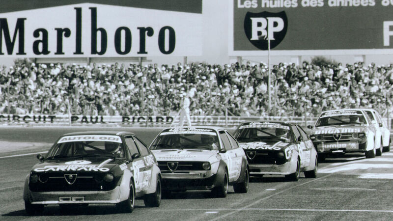 Ab 1975 kämpften die über 200 km/h schnellen Trofeo-Renner um einen der ersten europäischen Markenpokale. (Alfa Romeo Stellantis)