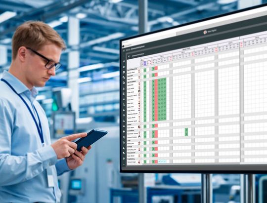 Wer die fehlerbehaftete Personalplanung und -übersicht in Sachen Ab- und Anwesenheit per Excel-Listen satt hat, sollte sich mal die neue App von EVO Informationssysteme zu Gemüte führen. Die schaffe in dieser Hinsicht nämlich Transparenz zwischen Büro und Produktion.(Bild:  EVO Informationssysteme)