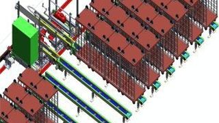 Der neu entwickelte Übertrieb bedient sämtliche Speicherstrecken für Rollbehälter und Paletten. Dadurch können die Energie- und Betriebskosten massiv gesenkt werden. (Bild: Gilgen)