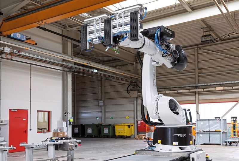 Die Anlage wird als mobile Fabrik als Standard an jene Orte des Baubetriebs geschickt, wo sie gebraucht wird.   (Bild: SCHUNK)