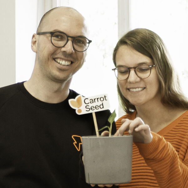 Christian Haintz und Karin Pichler haben Carrot Seed ins Leben gerufen.