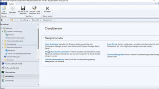 Im Microsoft Endpoint Configuration Manager (ECM) stehen verschiedene Bereiche zur Verfügung, mit denen sich Einstellungen und die Anbindung an Endpoint Manager (EM; vormals Intune) anpassen lassen. (Bild: Microsoft / Joos)