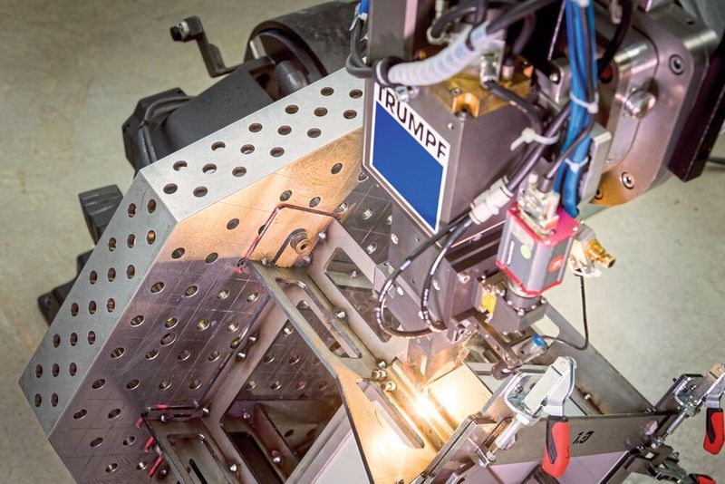 Trumpf-Laseranlage zur Fertigung von Batterien für E-Mobile. (Trumpf)