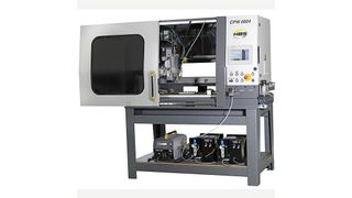 HBS zeigt die neue CNC Automatik-Bolzenschweißanlage CPW 0604 auf der Messe „Schweißen und Schneiden“ in Essen. Bild: HBS (Archiv: Vogel Business Media)