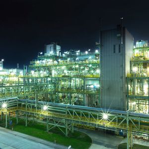 Covestro’s new HDI plant at Shanghai, China can produce up to 50,000 metric tons of the coatings raw material per year ...