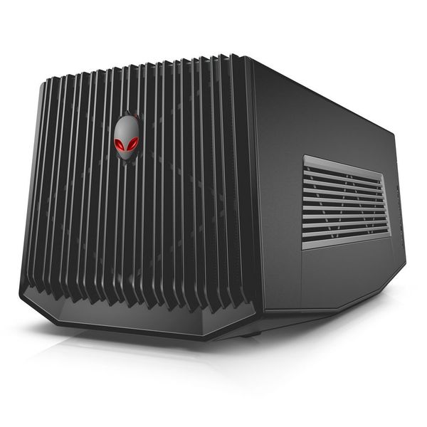 Genügend Grafikpower für Games mit VR-Brille kann die neue Alpha im Kombination mit dem  Alienware Graphics Amplifier entfalten. (Bild: Alienware)