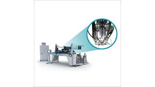 Die Misch- und Dosieranlage DM 404 ist mit zwei Mischköpfen ausgestattet und für das FIPFG-Verfahren ausgelegt. Bild: Sonderhoff (Archiv: Vogel Business Media)