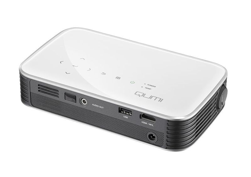 Ein USB- sowie ein MicroSD-Slot und vier Gigabyte Onboard-Speicher sind ebenfalls integriert. (Vivitek)