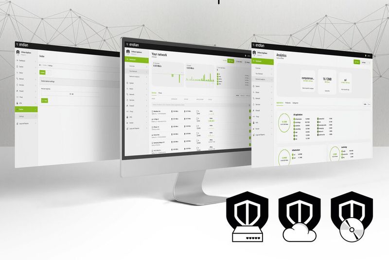 Network Awareness ist eines der zentralen neuen Features der Endian Secure Digital Platform. Mit ihr lassen sich Geräte, Maschinen und Anlagen aus dem OT-Bereich sowie aus dem IT-Bereich vernetzen, absichern und über ein zentrales Tool verwalten. SPS 2022: Halle 6, Stand 150Q.  (Bild: Endian)