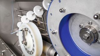 Das neue 2K-Friktionsrad besteht aus einer Edelstahl-Polyurethan-Kombination. (Bild: Wessjohann)