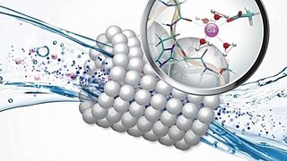 Im Projekt des HIF im Jahr 2021 agierten spezielle Peptidverbindungen in Form eines Filters als biologische Angel, um Gallium aus Industrieabwässern herauszulösen. (Bild: HZDR/Sahneweiß)