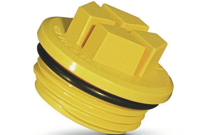 9: Die neuen Lackierschutzkappen von Pöppelmann Kapsto sind auf gängige Schraubstopfen, z. B. die Dichtstopfen mit O-Ring GPN 737, abgestimmt. (Bild: Pöppelmann GmbH & Co. KG)