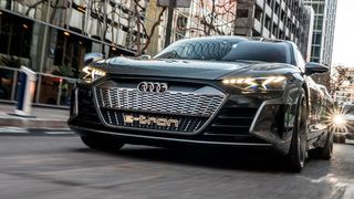 Der Marktstart des Audi E-Tron GT Concept ist für Ende 2020 geplant, vor zwei Wochen wurde in Los Angeles eine Studie gezeigt. (Audi)