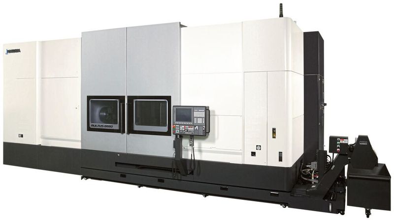 Die Okuma-Multus-B-Baureihe – Komplettbearbeitung mit bis zu fünf Achsen. (Bild: Okuma)