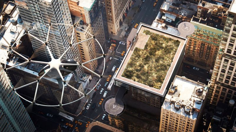 Um den städtischen Verkehr zu entlasten, entwickelte das Unternehmen den Volocopter – einen elektrischen, autonomen Multicopter.  (Volocopter)