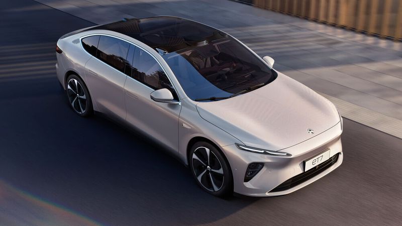 Nio wird mit gleich drei Modellen in Deutschland antreten. Flaggschiff ist die Limousine ET7. (Bild: Nio)