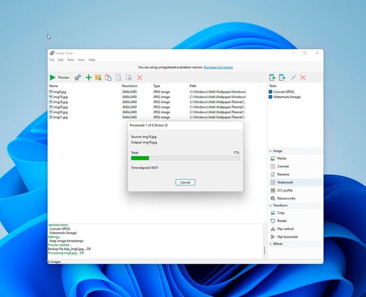 Image Tuner konvertiert Bilder. (Joos (Screenshot))