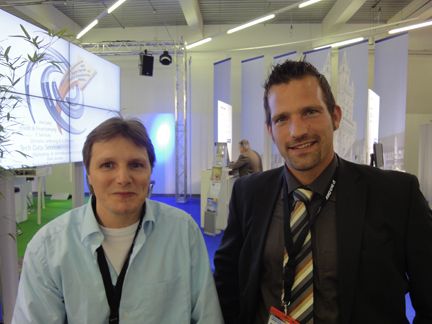 Sascha Hamm, Hamm-Industrie und Mark Kieffer, Corel (r.) (Archiv: Vogel Business Media)