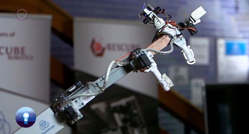 救援机器人公司赢得了今年的机器人世界杯建设者的奖项，他们的设备被证明是户外机器人中最好的。 (MM Muszaki杂志)