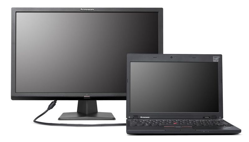 Der Port-Replicator-Monitor L2230x und der Duo-Display-Monitor L2321x setzen Akzente im Lenovo-Portfolio. (Archiv: Vogel Business Media)