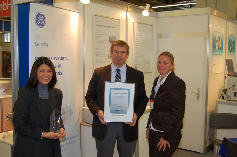 Der Sonderpreis des Innovation Award in der Kategorie Pharmatechnik ging an GE Sensing. (Archiv: Vogel Business Media)