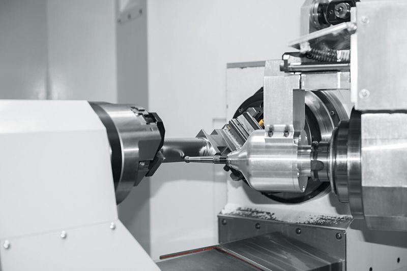 Bild 3: Das elektromagnetische Werkzeug für das Dengelen passt in jede Spindel der Starrag-Maschinen. (Bild: Starrag)