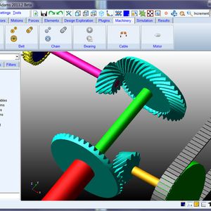 Simulation eines Hypoid-Getriebes, um die Lastverteilung des Antriebssystems zu berechnen.