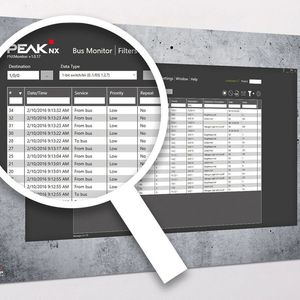 Der PNX-Monitor hat ein einfaches Bedienmenue und erlaubt eine schnelle Übersicht über die Busteilnehmer.