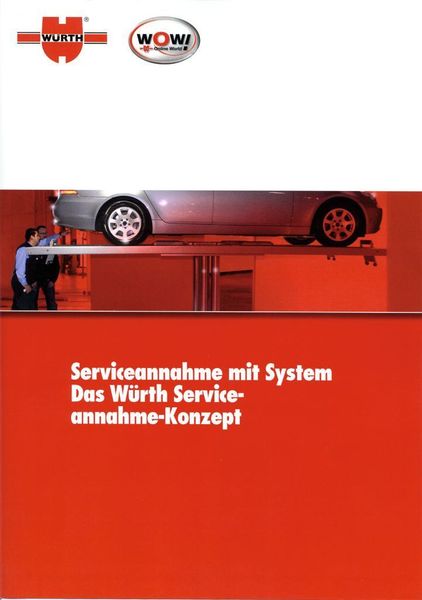 Ein eigene Broschüre informiert über das umfangreiche Würth/WOW-Angebot in Sachen Serviceannahme. (Archiv: Vogel Business Media)
