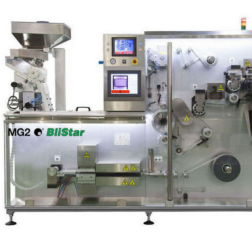 MG2's Blistar is a blistering machine designed to optimize the primary packaging of capsules and tablets in blisters for both pharmaceuticals and nutraceuticals. 