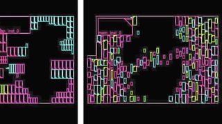 Bild 2: Floorplaning-Vergleiche zwischen manuell erstelltem Design vs. Aprisa AMP vs. Open-Source-KI-Paket für ein Beispieldesign. (Bild: Siemens)