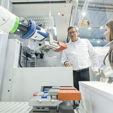 Robotik-Anwendung im Einsatz. (Bild: Landesmesse Stuttgart GmbH & Co. KG)