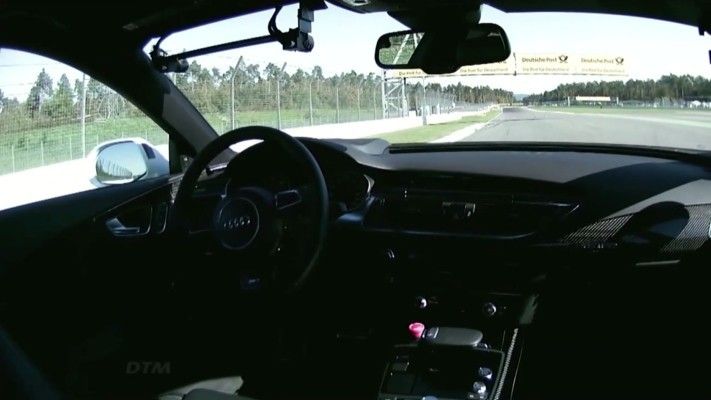 Der Audi RS 7 concept am Limit: fahrerlos rund um den Hockenheimring (Audi)