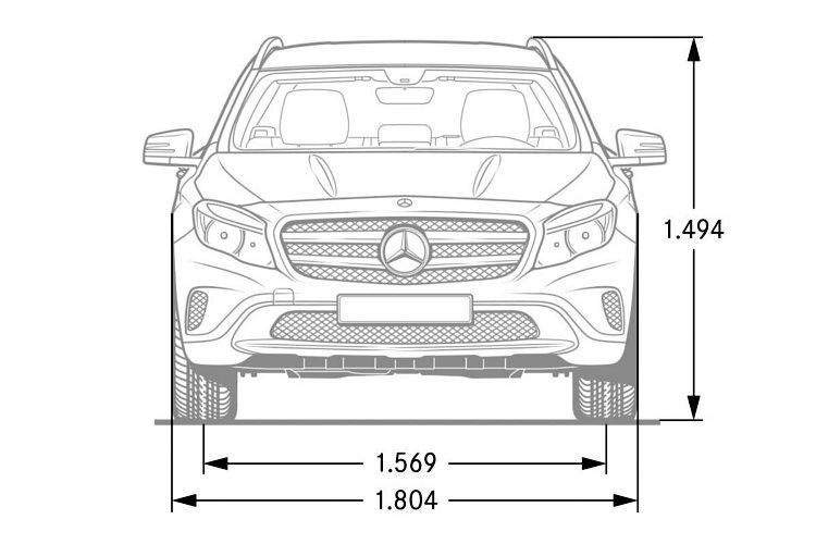 Mit 4.417 x 1.804 x 1.494 Millimetern (Länge x Breite x Höhe) ist der GLA laut Mercedes-Benz handlich in der Stadt, spritzig auf Land- und Passstraßen sowie dynamisch und effizient auf der Autobahn. (Foto: Daimler)
