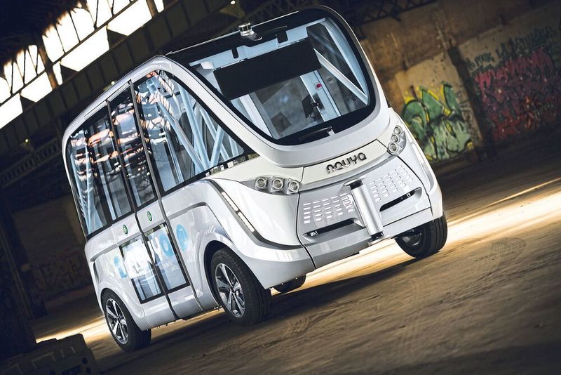 ... als auch das „Autonom Shuttle“ wurden unter anderem vier Wochen lang in Mainz getestet – mit Erfolg: alle Testpassagiere äußerten sich durchweg positiv. (Navya)