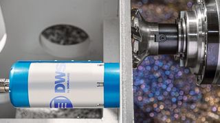 Das patentierte DWS erkennt entstehende Schwingungen im Ansatz und erzeugt Gegenschwingungen, um Vibrationen während der Bearbeitung zu eliminieren. (Bimatec)