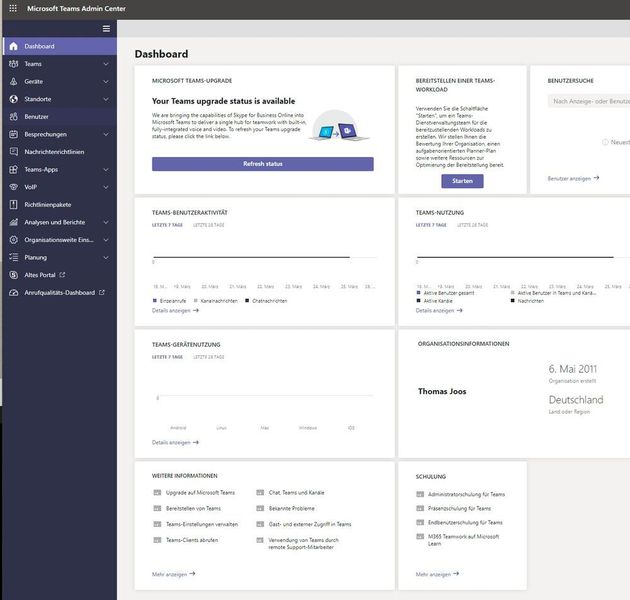 Microsoft Teams kann durch den Administrator aktiviert und konfiguriert werden. (Joos / Microsoft)