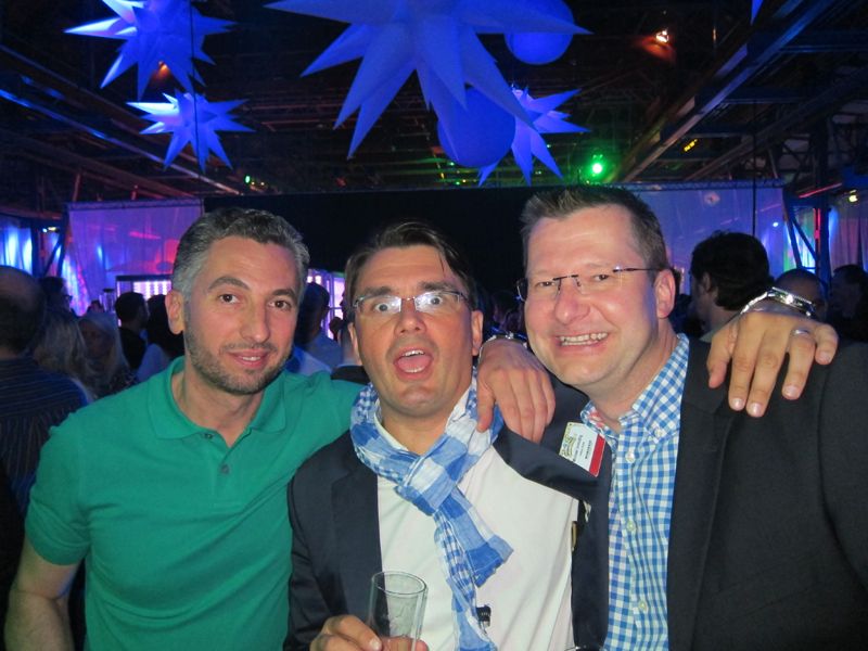 Michael Unmüßig (m.), findbox kannte den Text im Gegensatz zu Klaus Schumann und Nedzad Gutic, Samsung (l.)       (IT-BUSINESS)