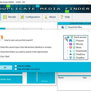 Starten von Duplicate Media Finder und erste Schritte mit dem Tool. (Joos/Duplicate Media Finder (Screenshot))