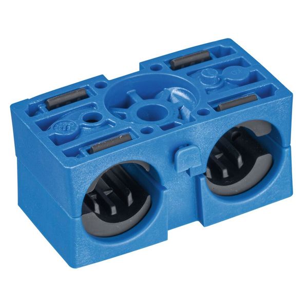 Bild 2: Die HV-Klemmen sind so konstruiert, dass sie paarweise miteinander verbunden werden können. Integrierte Anti-Rotationspunkte verhindern ein Drehen oder Verschieben und schützen die Kabel so vor übermäßiger Belastung (Bild: Panduit)