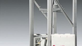 Die Big-Bag Entleerstation von Flexicon ist mit einem offenen Profilrahmen konstruiert, welcher eine schnelle Reinigung und Wartung ermöglichen soll.   (Bild: Flexicon)