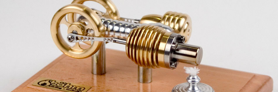XKlemBauklode Stirling Motor Generator Model with Digital