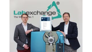 Labexchange – Die Laborgerätebörse GmbH. Eine Erfolgsgeschichte seit 35 Jahren: Die Geschäftsführer Maximilian Beckmann-Kuster und Dr. Wolfgang Kuster (v.l.) (Bild: Labexchange)