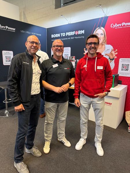 Die Drei von CyberPower! (v. l.) Christian Pirch, Fulvio Innocente und Ronny Drexel (Bild: Vogel IT-Medien GmbH)