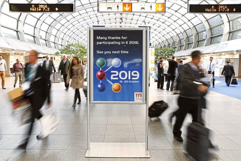Über 3.000 Aussteller aus mehr als 60 Ländern haben sich für die K 2019 angemeldet.  (Messe Düsseldorf/ctillmann)