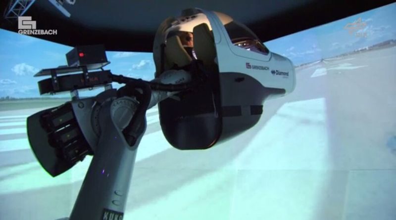 Landeanflug im Simulator (DLR)