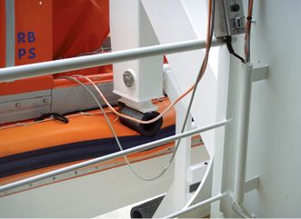 Rettungsboote: Besonders die Haltbarkeit bei Seebedingungen spricht für die radialen Rohrdämpfer von ACE. Sie ersetzen bis dato eigesetzte Gummidämpfer.(Quelle:  Fassmer)